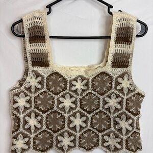Rebellion Crotchet Tank Top NWT Size Small